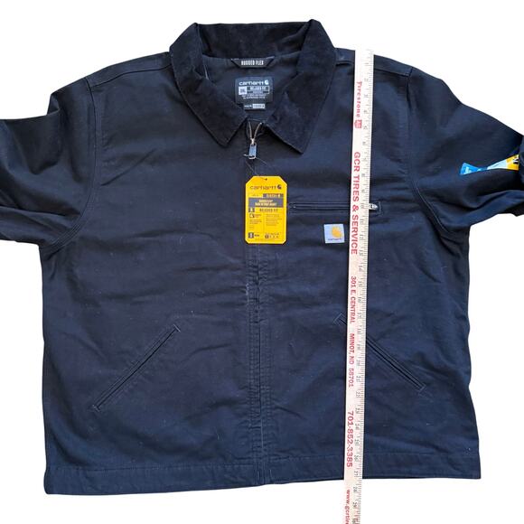 Carhartt Jacket Mens 3XL Black Rugged Flex Duck Detroit OJ6234-M Relaxed Fit NWT - Picture 8 of 12